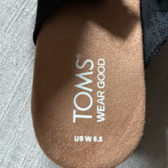 Tom’s Diana crossover platform espadrille casual sandals sz 9.5 - Picture 7 of 9